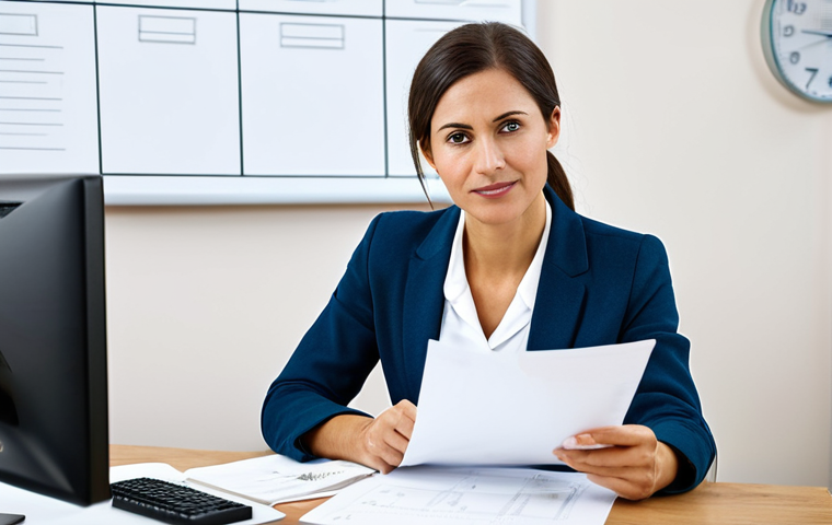 A professional female dietitian, an adult with a warm, empathetic expression, wearing a modest business casual outfit, sitting at a modern, clean desk in a well-lit dietitian's office. She is attentively listening and making a note on a paper chart, reflecting the challenges of patient motivation and addressing common health myths. The office is tidy, with subtle health-related decor in the background, conveying trust and understanding. Perfect anatomy, correct proportions, well-formed hands, proper finger count, natural body proportions. Fully clothed, appropriate attire, professional dress, safe for work, appropriate content, professional.