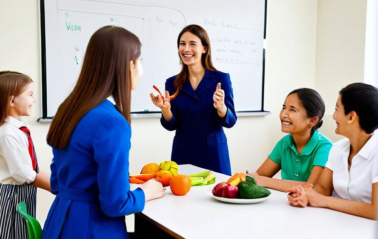 영양사와 관련된 최신 법규 - Dietitian Consultation**

"A professional dietitian in a bright, modern office, fully clothed in a m...