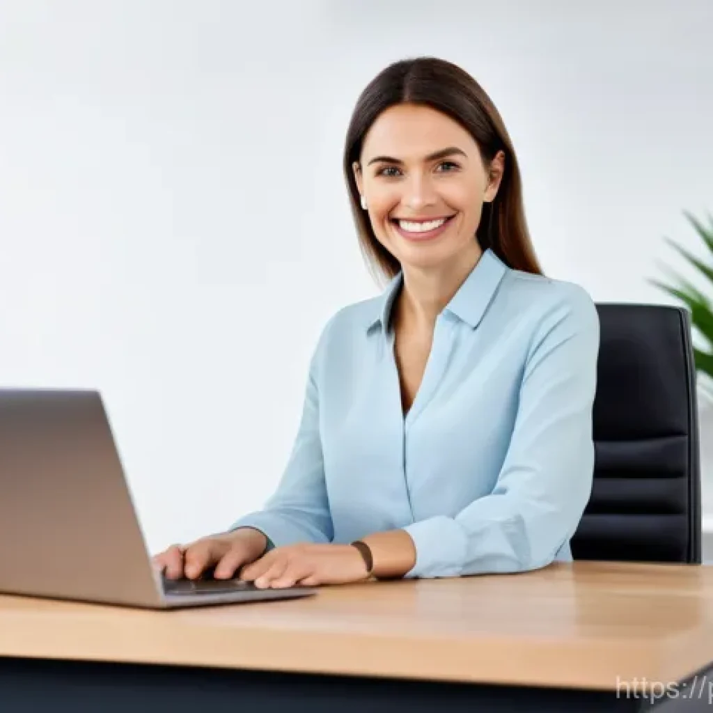 영양사로서 커리어 개발 방법 - **Prompt:** A professional and friendly female dietitian in her modern, clean office, sitting at a l...