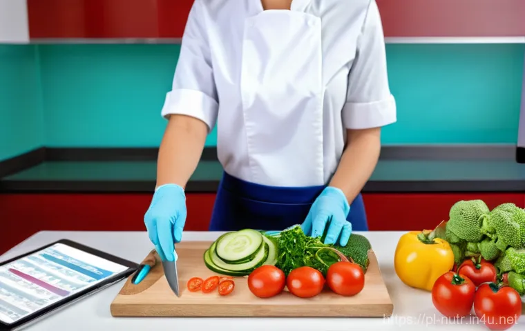영양사 실기시험 꿀팁 - **Prompt 1: Focused Study and Organization**
    "A young adult female (mid-20s), a dietetics studen...